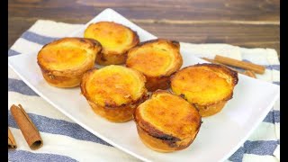 Pasteis de nata how to make at home the famous portuguese custard tarts [upl. by Cira362]