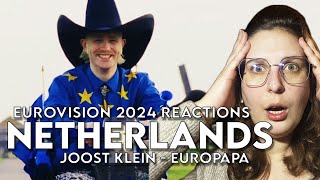 🇳🇱 Joost Klein  Europapa REACTION  Eurovision 2024 Netherlands  Songfestival 2024 [upl. by Anola]