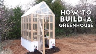 How to Build a Simple Sturdy Greenhouse from 2x4s  Modern Builds  EP 58 [upl. by Aerdnek]