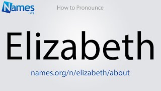 How to Pronounce Elizabeth [upl. by Etana309]