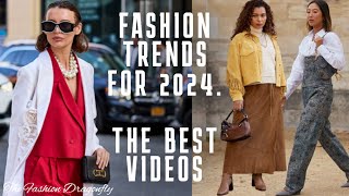 FASHION TRENDS FOR 2024 THE BEST VIDEOS [upl. by Alathia886]