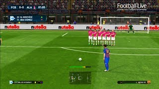 PES 2017  FINAL  Barcelona vs Alaves  LMessi Free Kick Goal amp Full Match  Gameplay PC [upl. by Lucita27]