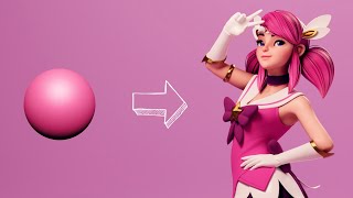 Sculpting Star Guardian Lux Zbrush and Blender [upl. by Gant]