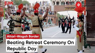 Beating Retreat Ceremony At AttariWagah Border  Republic Day  India Pakistan Border [upl. by Ylra]