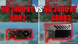 Radeon HD 2400 XT DDR2 vs Radeon HD 2400 XT GDDR3 OC Test In 8 Games No FPS Drop  Capture Card [upl. by Oniratac]