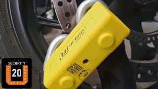 URBAN UR75120 Lucchetto a Catena ø15 Alta Sicurezza Moto Antifurto Omologato Classe SRA Disc Lock [upl. by Obala924]