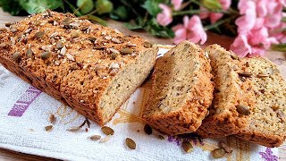 Want to eat a healthy oats bread with seeds Try this amazing recipe Gluten free [upl. by Ashbaugh826]