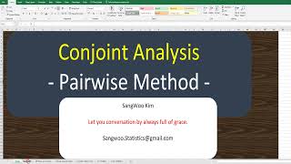 603 Pairwise Conjoint Analysis from Sawtooth example data [upl. by Ssirk]