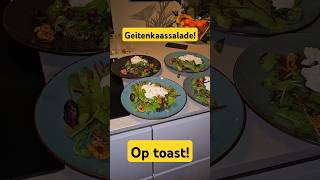 Geitenkaassalade met Vijgen en Walnoten op Toast 🍞🥗shorts simpel koken [upl. by Colb819]