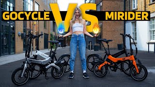 Folding ebike battle Gocycle vs MiRider  Do you get what you pay for [upl. by Maxim871]