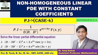 Non Homogeneous Partial Differential Equations  PI of Partial Differential Equations  PI Case 4 [upl. by Durand]