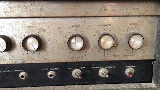 SILVERTONE 1484 REVERB MOD  REAL SPRING REVERB [upl. by Adnawed]