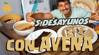 5 IDEAS PARA COMER AVENA  Recetas saludables para perder peso [upl. by Afesoj]