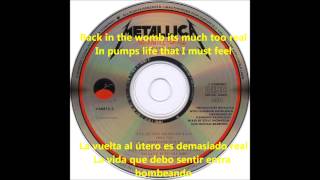 Metallica  One  Letra Ingles  Español [upl. by Lander]