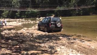 Freelander Td4 Off Road By A River [upl. by Valleau]