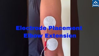 Electrode Placement for elbow extension [upl. by Woodhead]