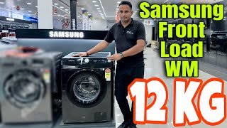 Latest Samsung Front Loading Fully Automatic Washing Machine 12 KG  Demo and Review [upl. by Peterman]