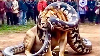 WILD Battle Snake TAKES ON Lion [upl. by Browne]