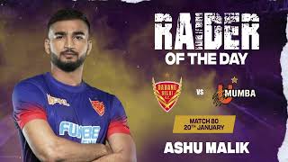 Ashu Malik Dabang Delhi KC  Raider of the Day January 20  PKL Season 10 [upl. by Aillicec]