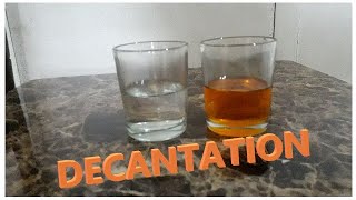 DECANTATION decantation separating mixtures [upl. by Elliot]