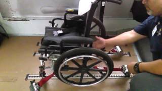 School bus wheelchair securement using the 7point system CDL [upl. by Usanis]