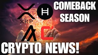 Ripple XRP Algorand 14 Startups HBAR CSPR 📢Comeback Season ✔ CRYPTO NEWS [upl. by Penhall]