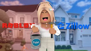 BUILDING A HOUSE FROM ZILLOW IN BLOXBURG REALISTIC  Roblox Bloxburg  WITH VOICE [upl. by Fleck593]