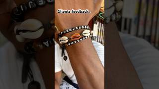 wristbeads fashion cowries beads cowrieshell wristchallenge formen unisex youtubeshort diy [upl. by Meldoh912]