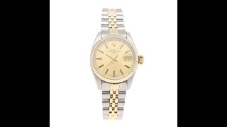 Rolex Oyster Perpetual Date Pre Owned Watch Ref 6917 [upl. by Sundberg]