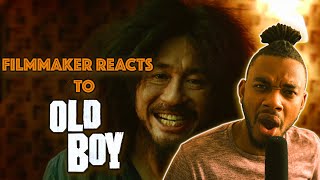 FILMMAKER MOVIE REACTION OldBoy 2003 FIRST TIME REACTION [upl. by Nedia809]