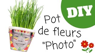 Personnaliser un pot de fleurs avec une photo DIY  Tutoriel 10 Doigts [upl. by Cohby639]