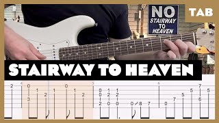 Led Zeppelin  Stairway to Heaven  Guitar Tab  Lesson  Cover  Tutorial [upl. by Aihcropal]