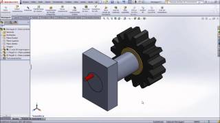 Aula 65  Simulação Movimento Engrenagem no Eixo  Solidworks  Marcelo Pereira [upl. by Winfrid]