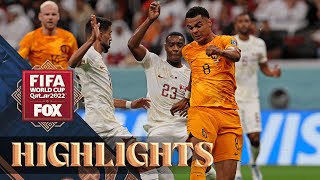 Netherlands vs Qatar Highlights  2022 FIFA World Cup [upl. by Inanaup]