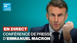 🔴 REPLAY  Conférence de presse dEmmanuel Macron en INTÉGRALITÉ [upl. by Cirre]