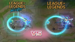 Star Guardian Orianna Wild Rift VS Star Guardian Orianna LoL PC Skin Comparison 🌟💫 [upl. by Earl]