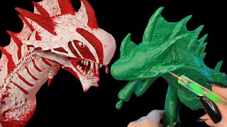 How I made a polymerclay Reaper King Dino from ARKSurvival Evolved [upl. by Bart]