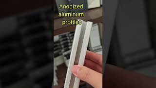 Anodized aluminum profile aluminiumprofile aluminumextrusion cnc [upl. by Neehcas]