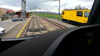 Trélex  Genolier NStCM à bord de la Stadler ABe 48 [upl. by Orly]