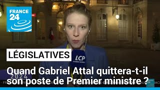 Quand Gabriel Attal quitteratil son poste de Premier ministre  • FRANCE 24 [upl. by Ahsirt]