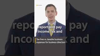 Taxfree vs taxable business expenses for business directors directorssalary taxtips shorts [upl. by Ellary]