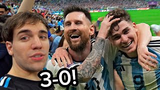 REACCIONES PASO A PASO Argentina vs Croacia 30 Mundial 2022 Qatar [upl. by Derriey]