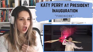 REACTING TO Katy Perry quotFireworkquot at Inauguration Day 2021 [upl. by Follansbee]