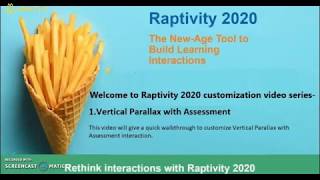 Vertical Parallax with Assessment eLearning Interaction by Raptivity 2020 [upl. by Slrahc]