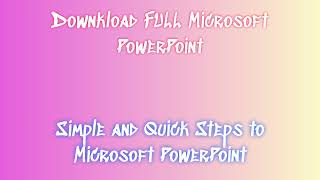 How To Download amp Install Microsoft PowerPoint On PC [upl. by Amal216]