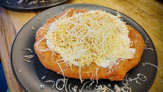 POV cookalong Lángos Hungarian fried bread 👌😊👍 [upl. by Kelsey215]