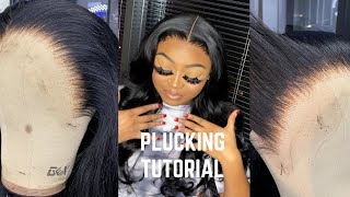 How To Pluck Your Lace Frontal Wig ‼️  WestKissHair [upl. by Bik]