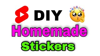 DIY Handmade Stickers 💖 shorts sticker [upl. by Croom]