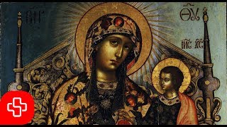 Greek Byzantine orthodox chant Agni Parthene Αγνή Παρθένε Lyric Video [upl. by Oberheim]