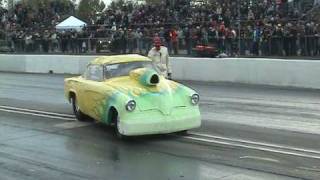 BGas Studebaker Rolls on Burnout at 2010 March Meet Bakersfield CA PLEASE SUBSCRIBE need 1000 [upl. by Swaine]